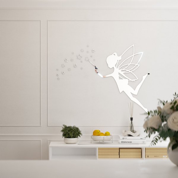 Lustro akrylowe wróżka i gwiazdki Dekoracja ścienna - lustro 