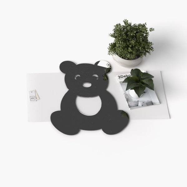 Lustro akrylowe misiu Lustro akrylowe misiu dekoracyjne lustro na ścianę