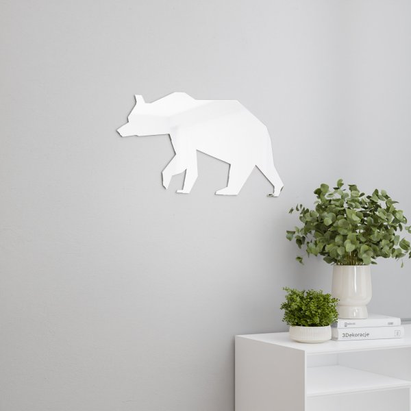 Lustro akrylowe niedźwiedź dekoracyjne lustro na ścianę