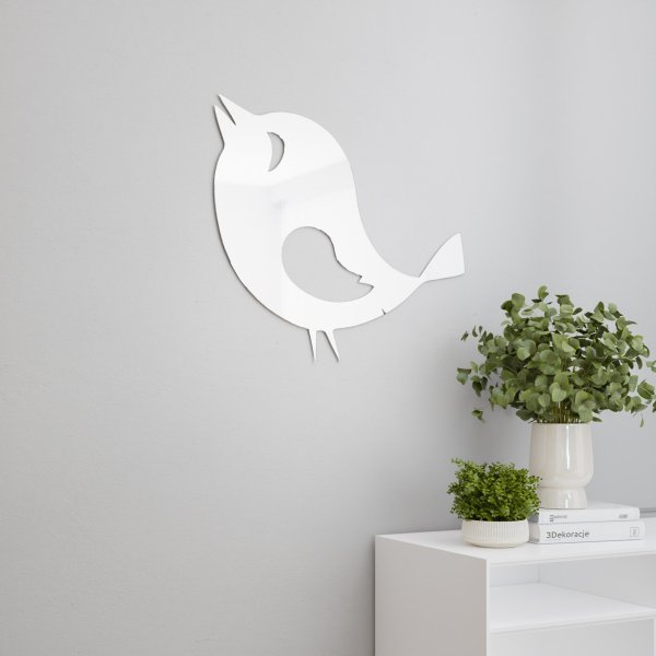 Lustro akrylowe ptaszek dekoracyjne lustro na ścianę