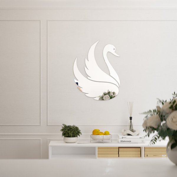 Lustro akrylowe łabędź Dekoracja ścienna - lustro 