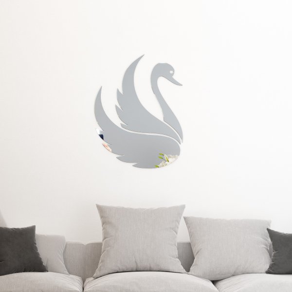 Lustro akrylowe łabędź Dekoracja ścienna - lustro 