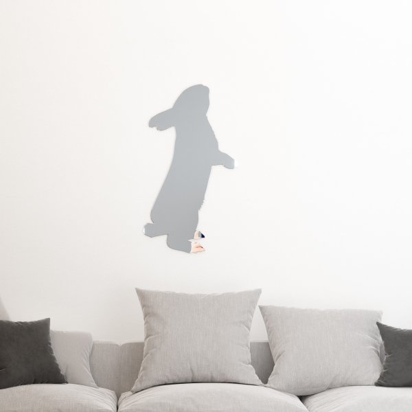 Lustro akrylowe króliczek Dekoracja ścienna - lustro 