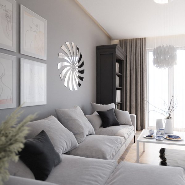 Lustro akrylowe Ronda dekoracyjne lustro na ścianę