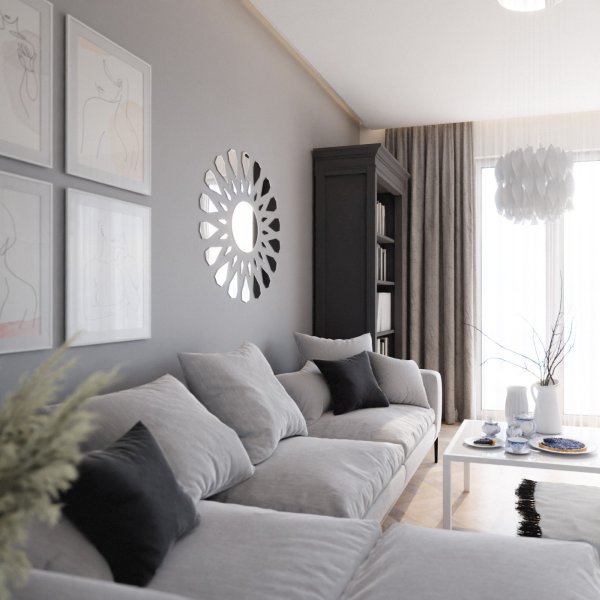 Lustro akrylowe Ovallon dekoracyjne lustro na ścianę