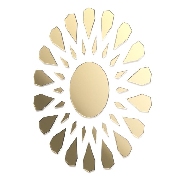 Lustro akrylowe Ovallon Dekoracja ścienna - lustro 