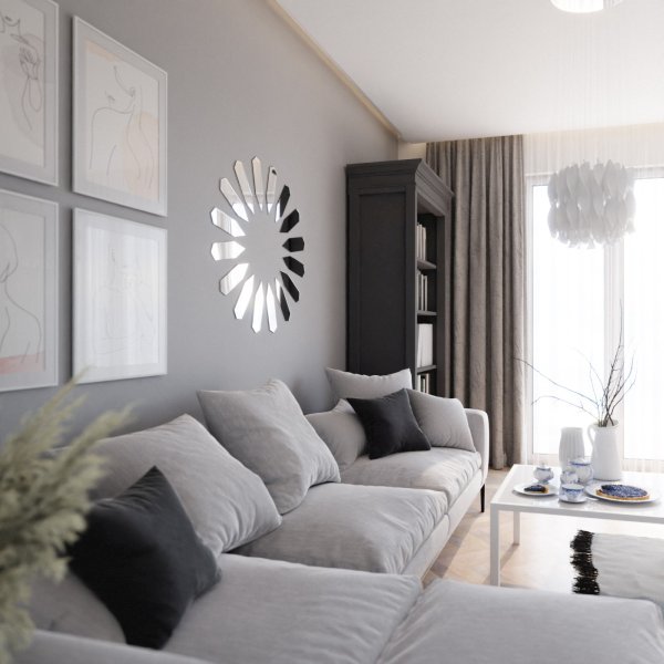 Lustro akrylowe Ovalus dekoracyjne lustro na ścianę